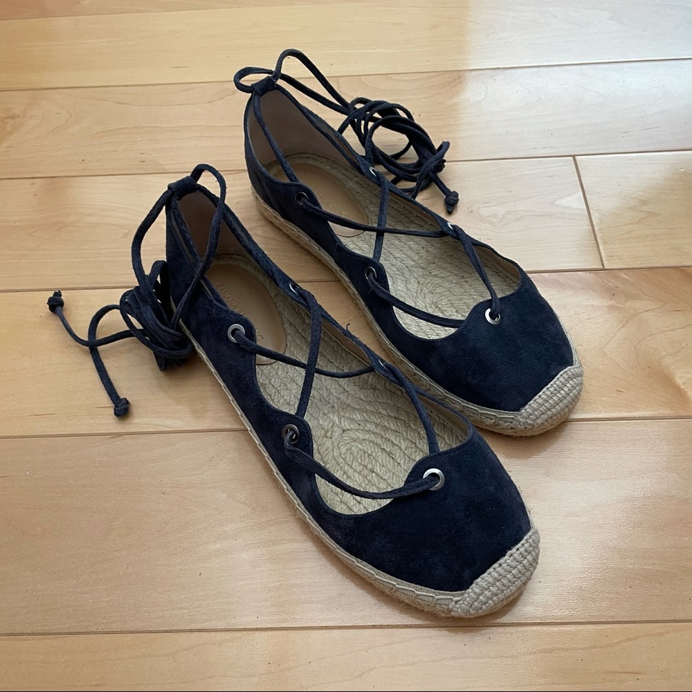 Banana Republic Lace Up Ballet Espadrilles